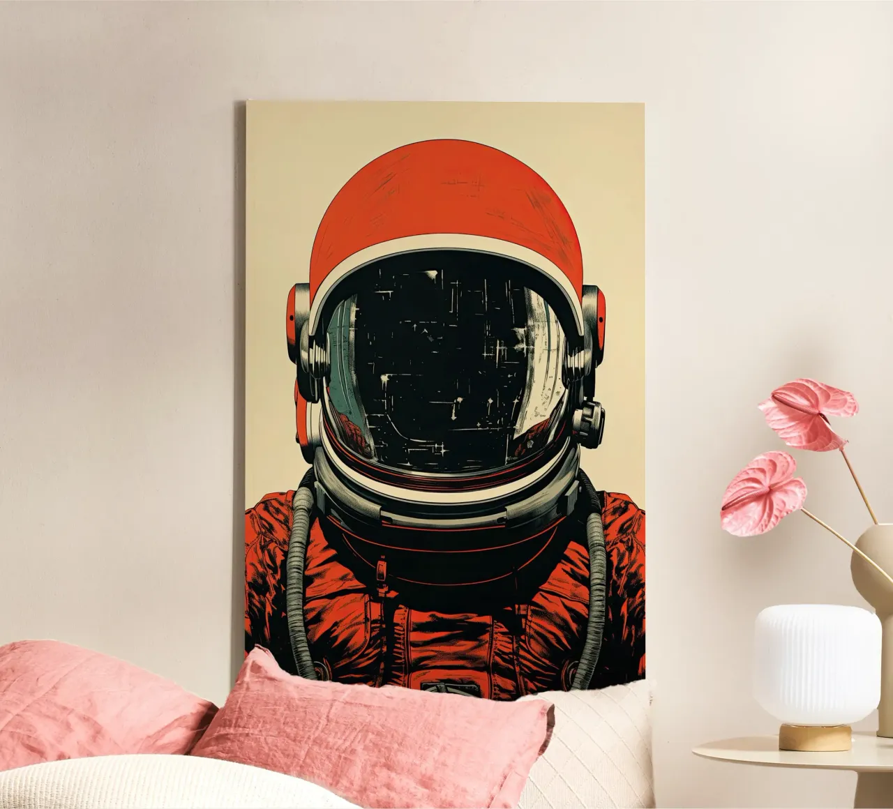 Astronauta tela con Cornice a cassetta da Imagine