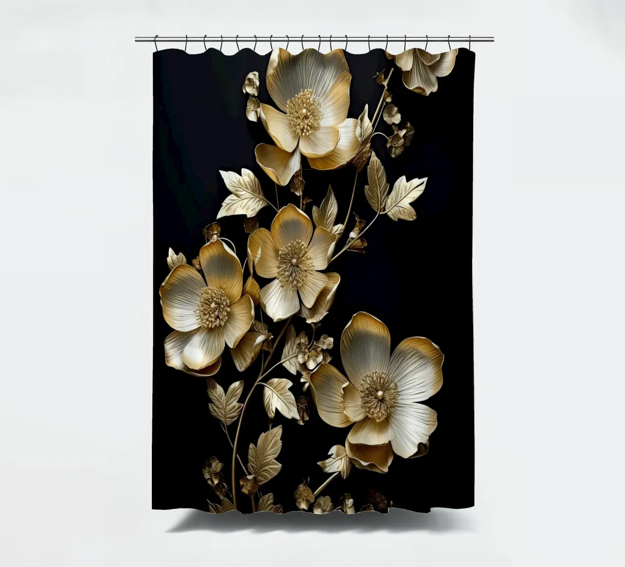 Fiori d'oro tenda da doccia da Imagine