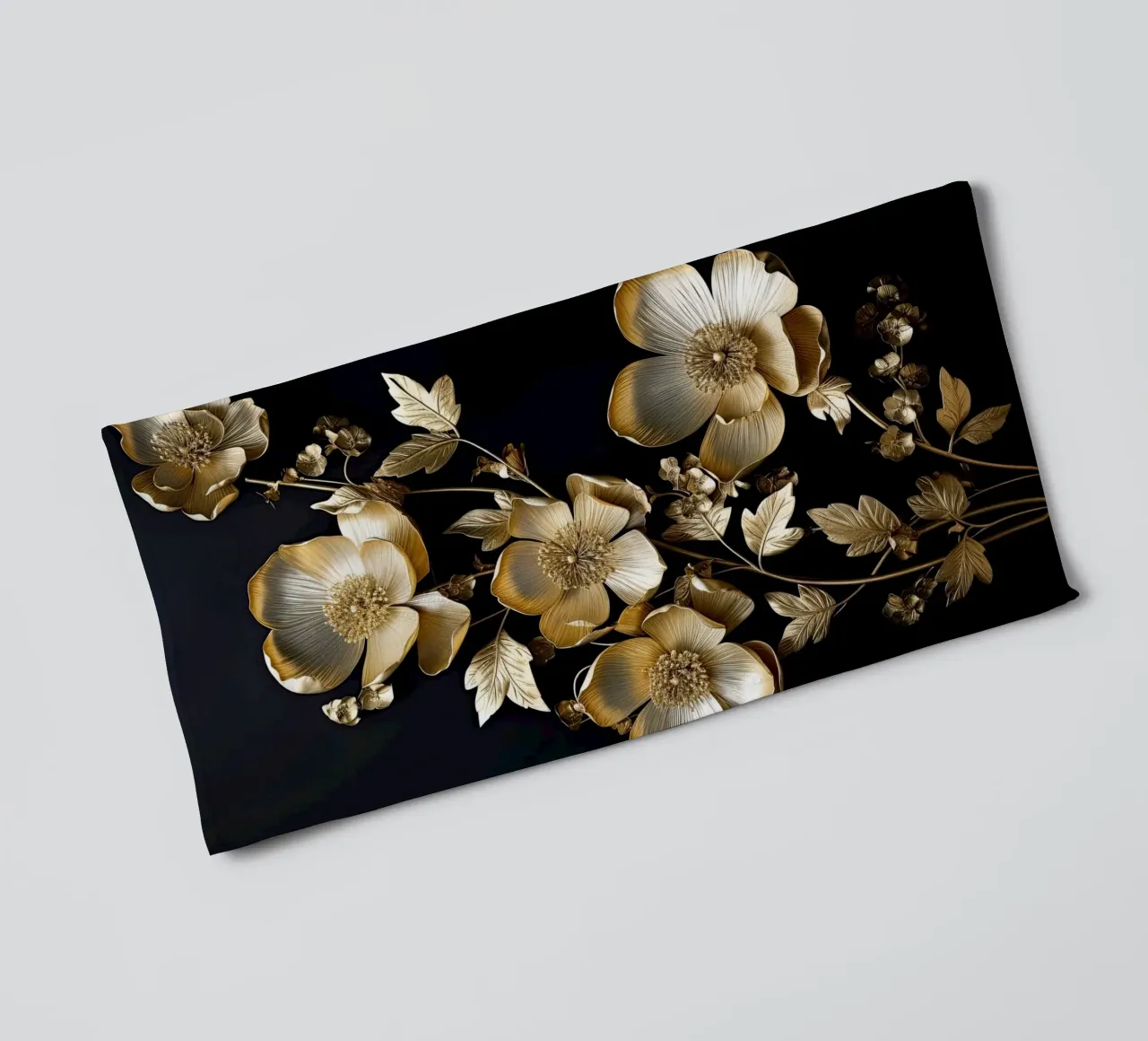 Fiori d'oro asciugamano da bagno da Imagine