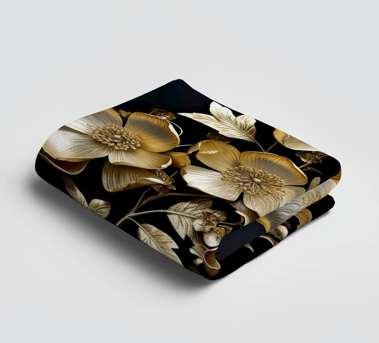 Fiori d'oro asciugamano da bagno da Imagine