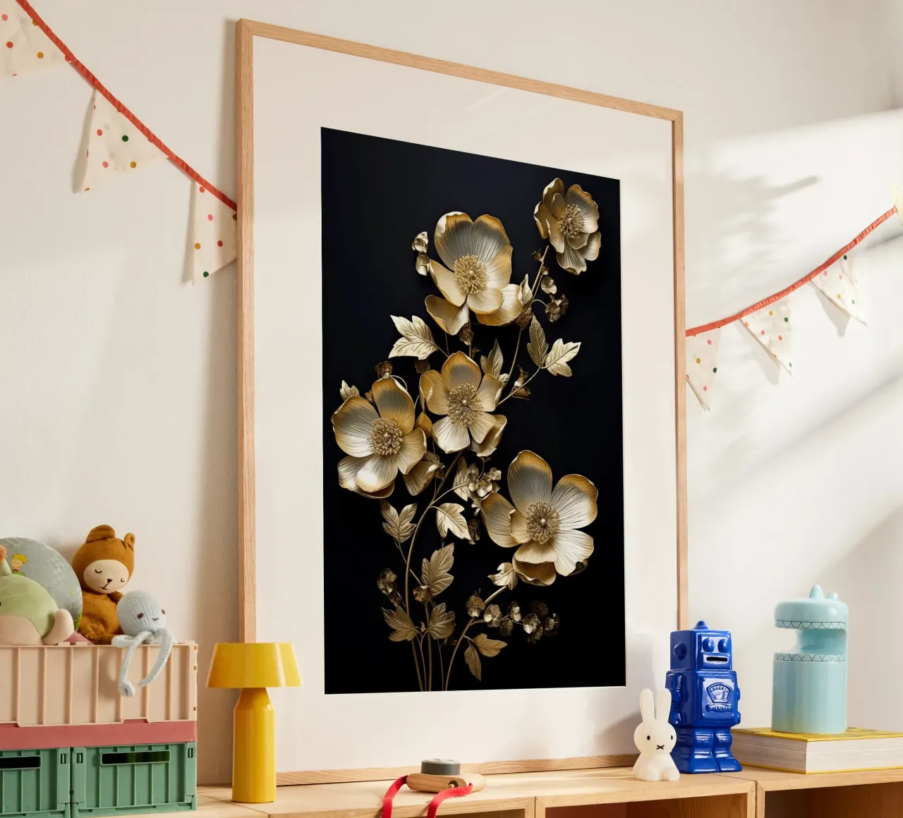 Fiori d'oro carta hahnemühle da Imagine