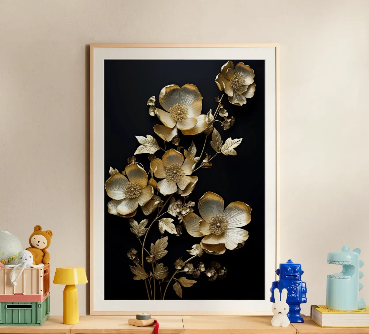 Fiori d'oro carta hahnemühle da Imagine