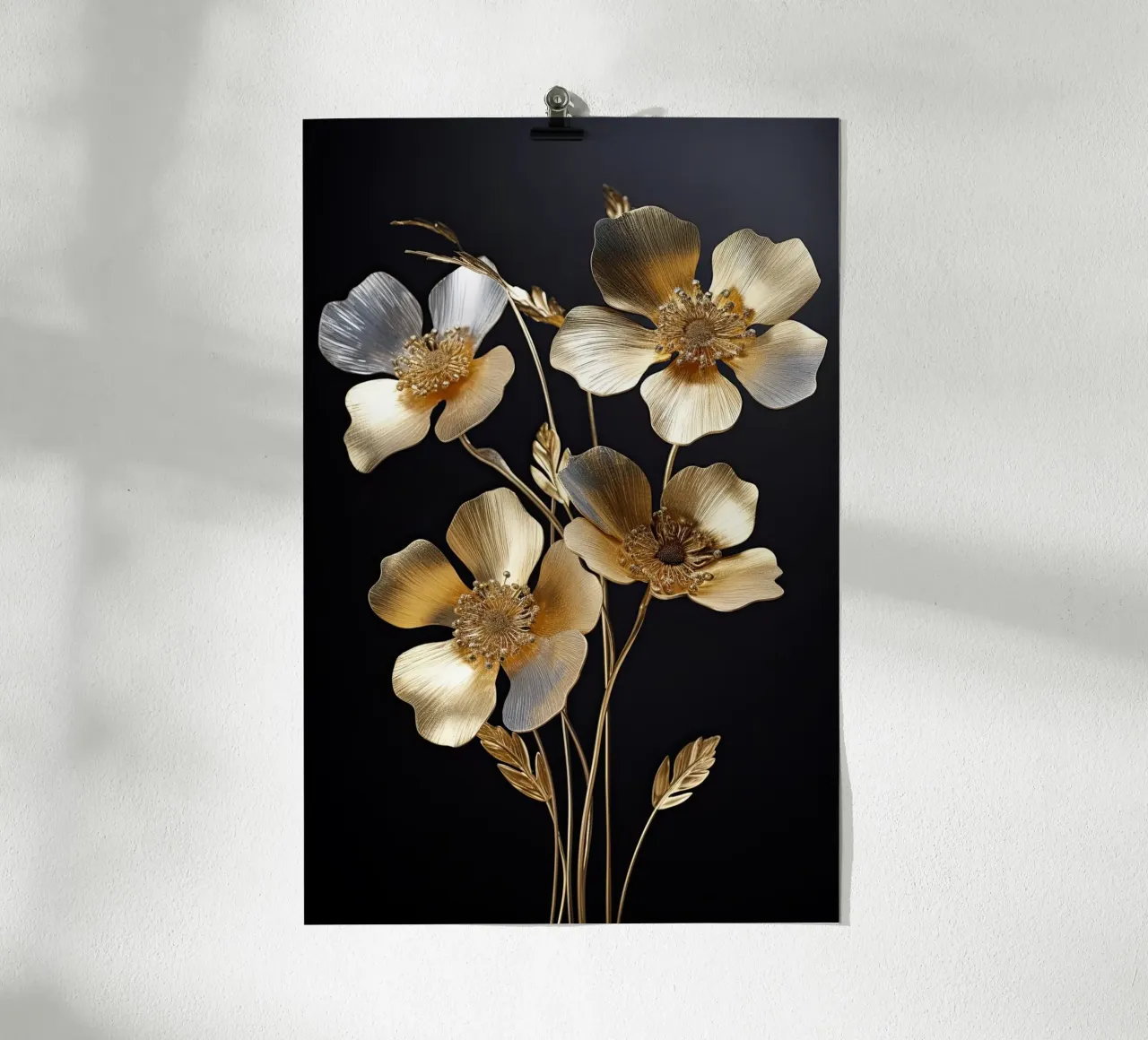Fiori d'oro carta hahnemühle da Imagine