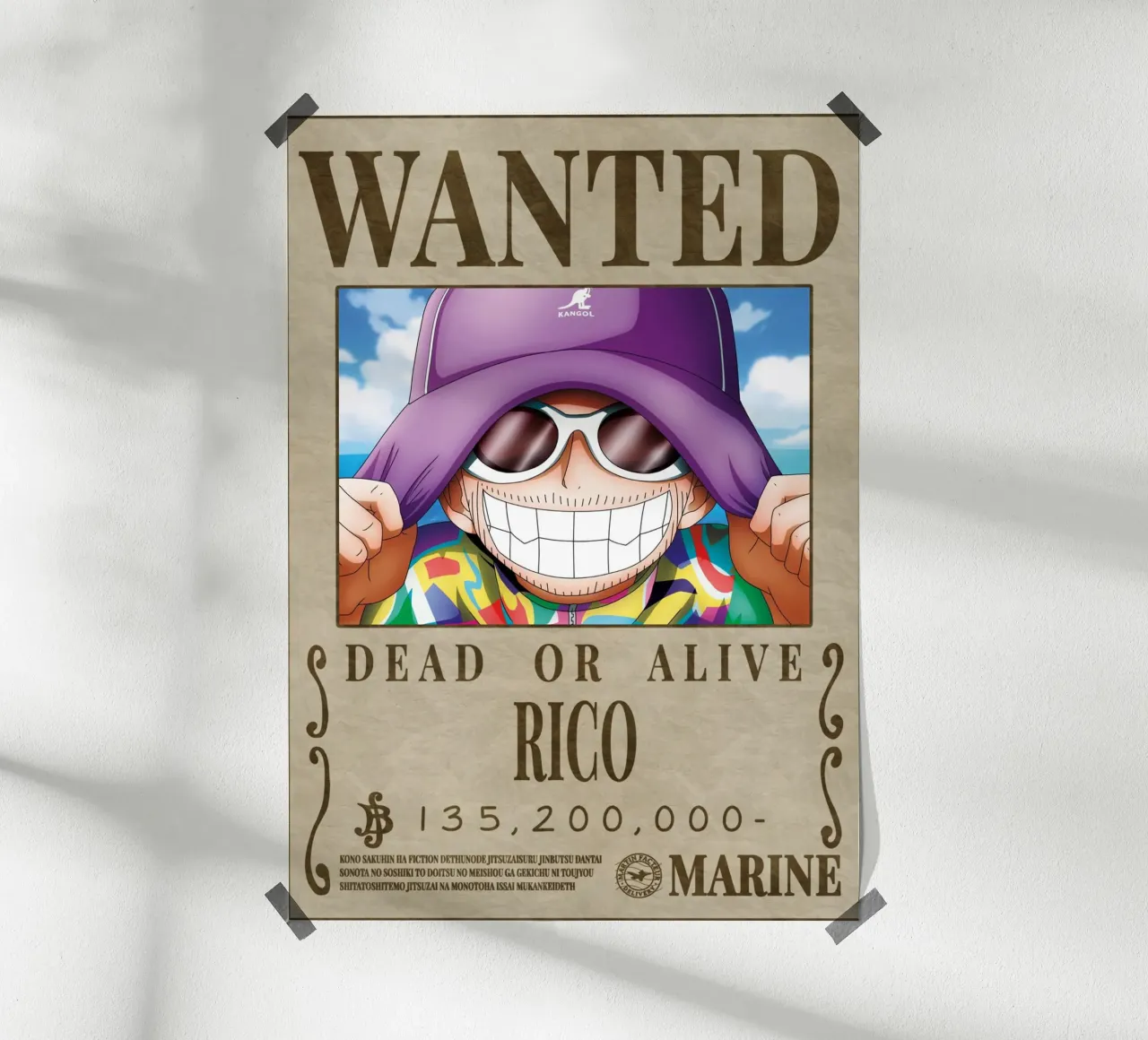 Cercasi Rico poster con telaio in legno da Collins Shop
