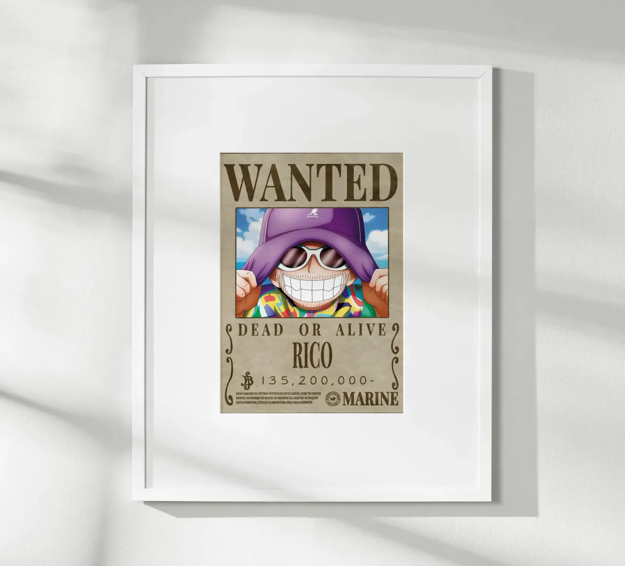 Cercasi Rico poster con telaio in legno da Collins Shop