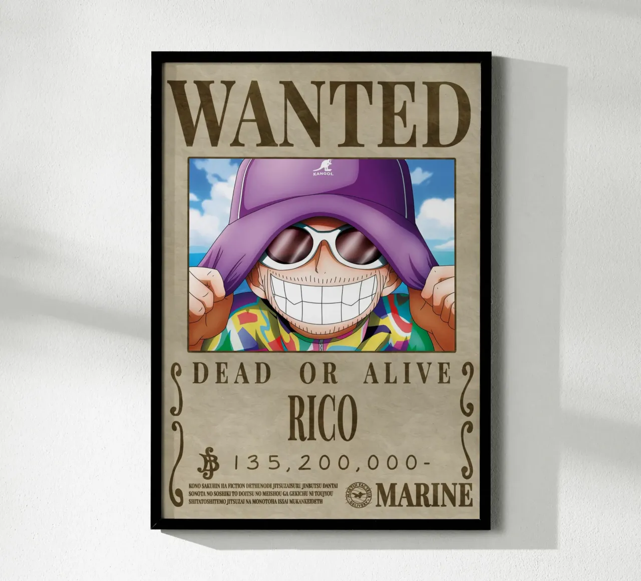 Cercasi Rico poster con telaio in legno da Collins Shop