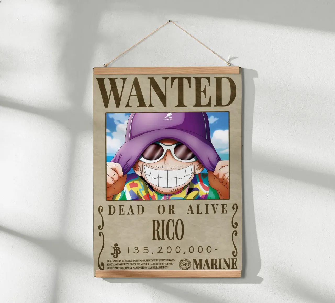 Cercasi Rico poster con telaio in legno da Collins Shop