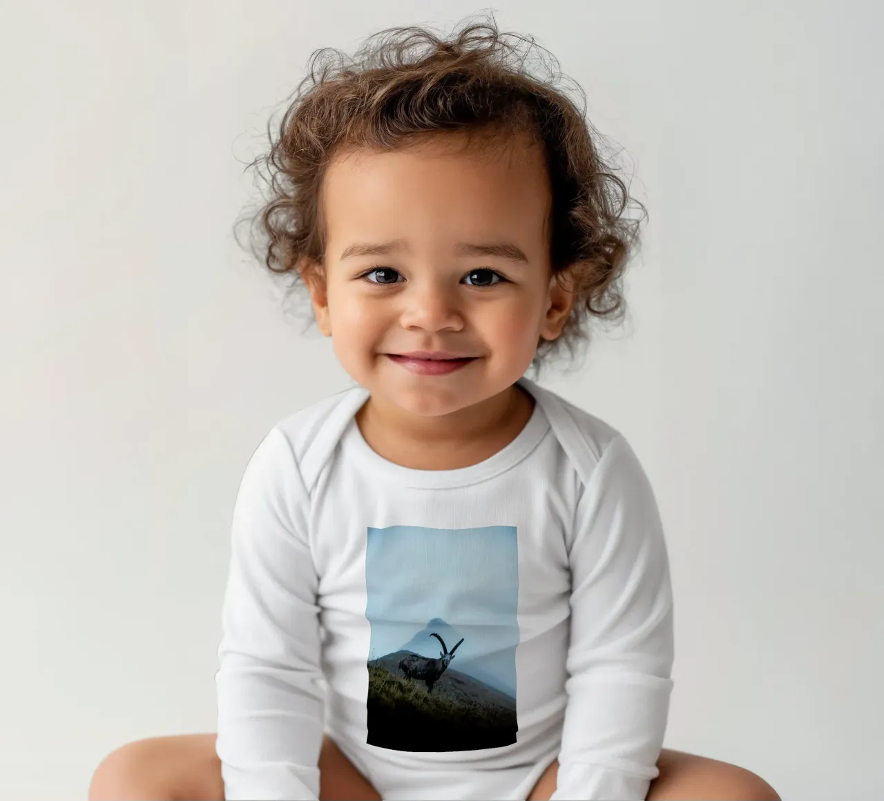 Billy by @fabianheigel long-sleeve baby romper by EyeEm Mobile GmbH