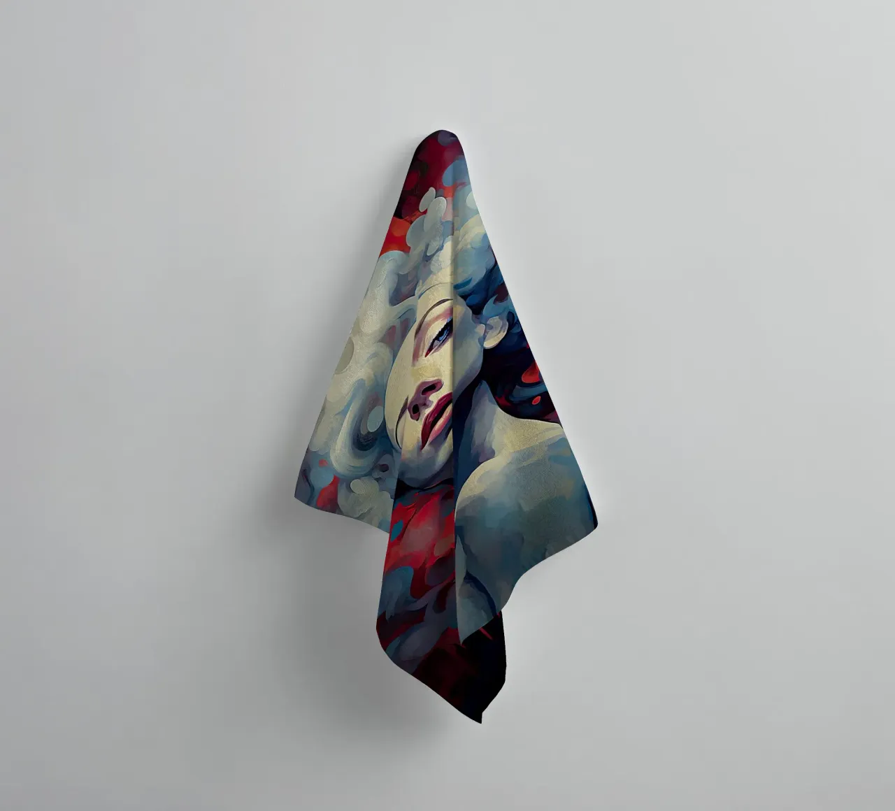 Woman abstract towel by Imagine