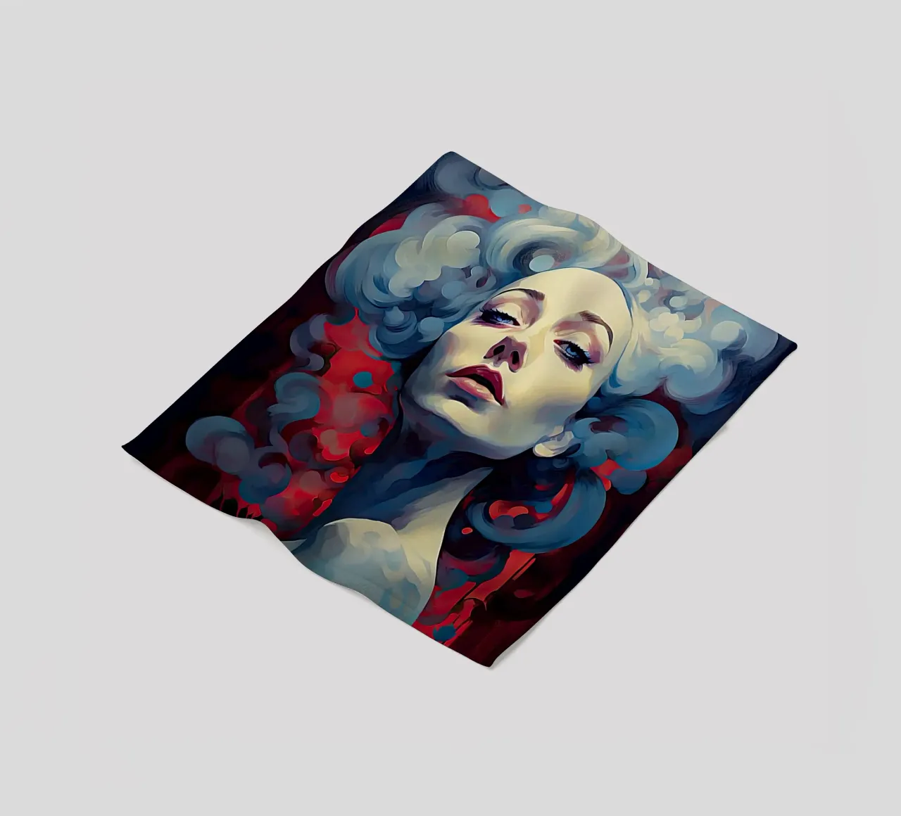Vrouw abstract fleecedeken van Imagine