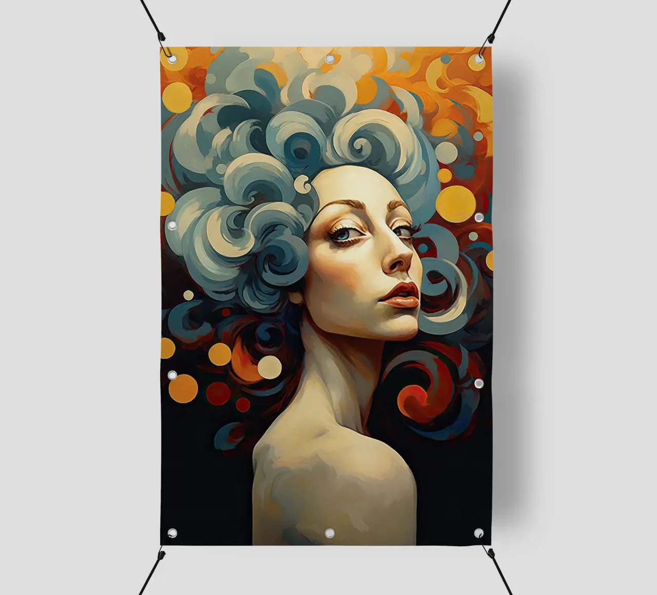 Woman abstract pvc cover by Imagine