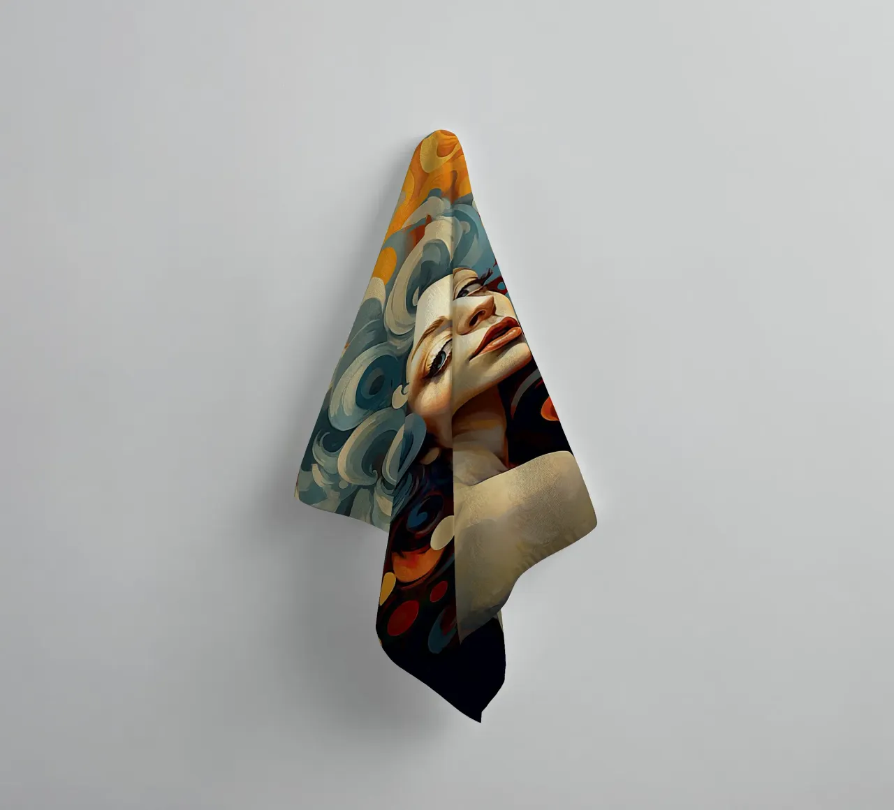 Femme abstraite serviette de bain de Imagine