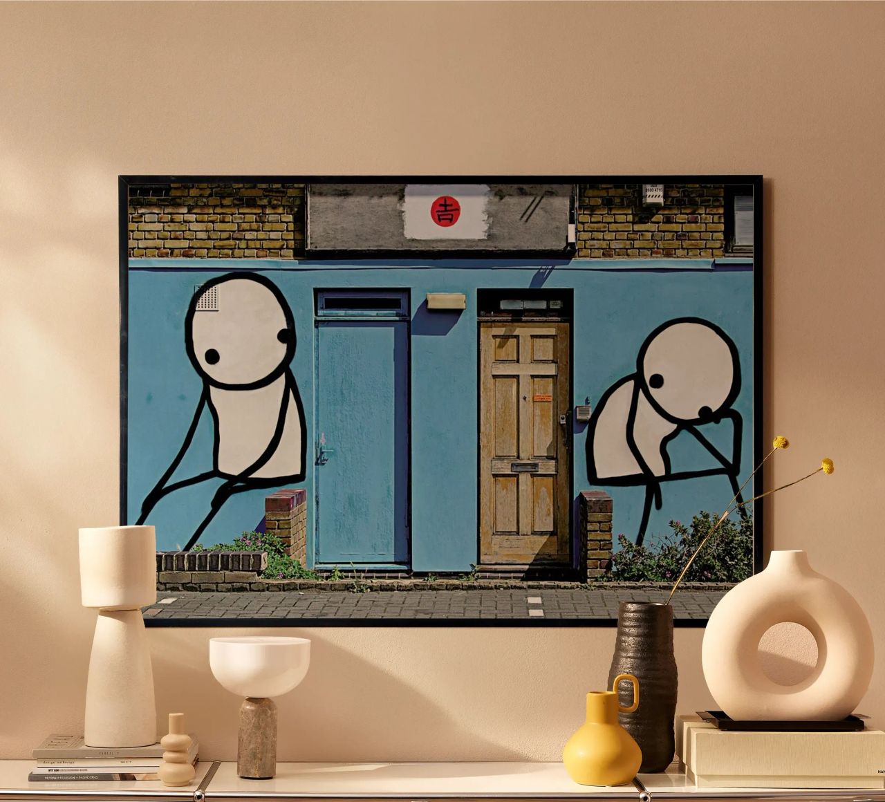 Streetart Blau 2 Poster von Sadia