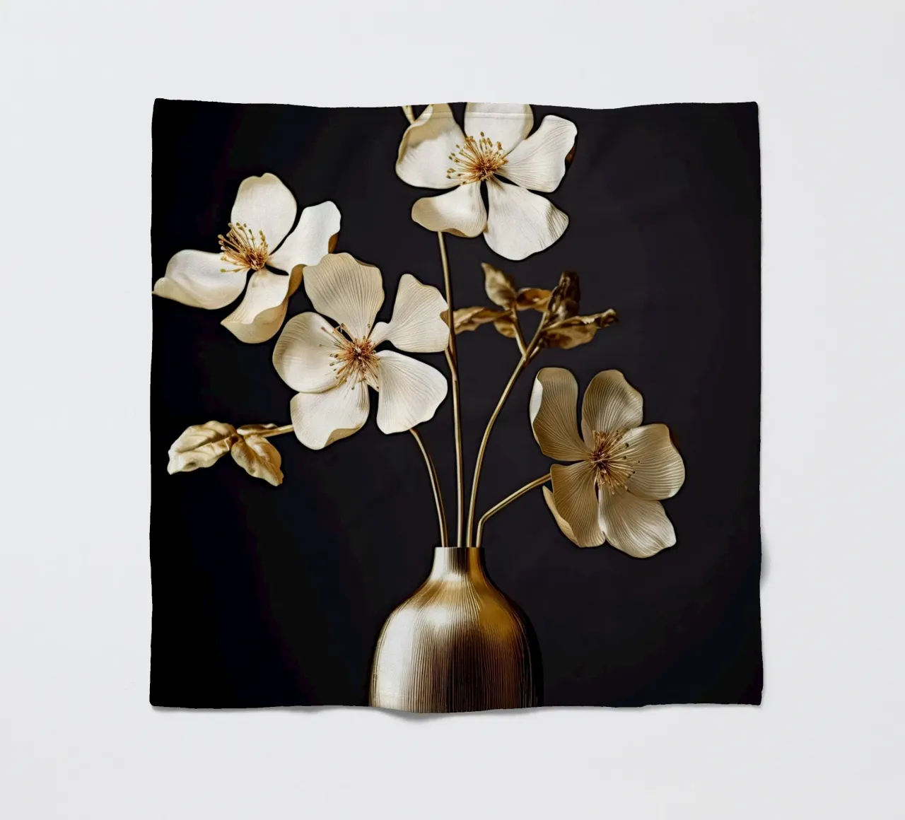 Fiori d'oro coperta in pile da Imagine