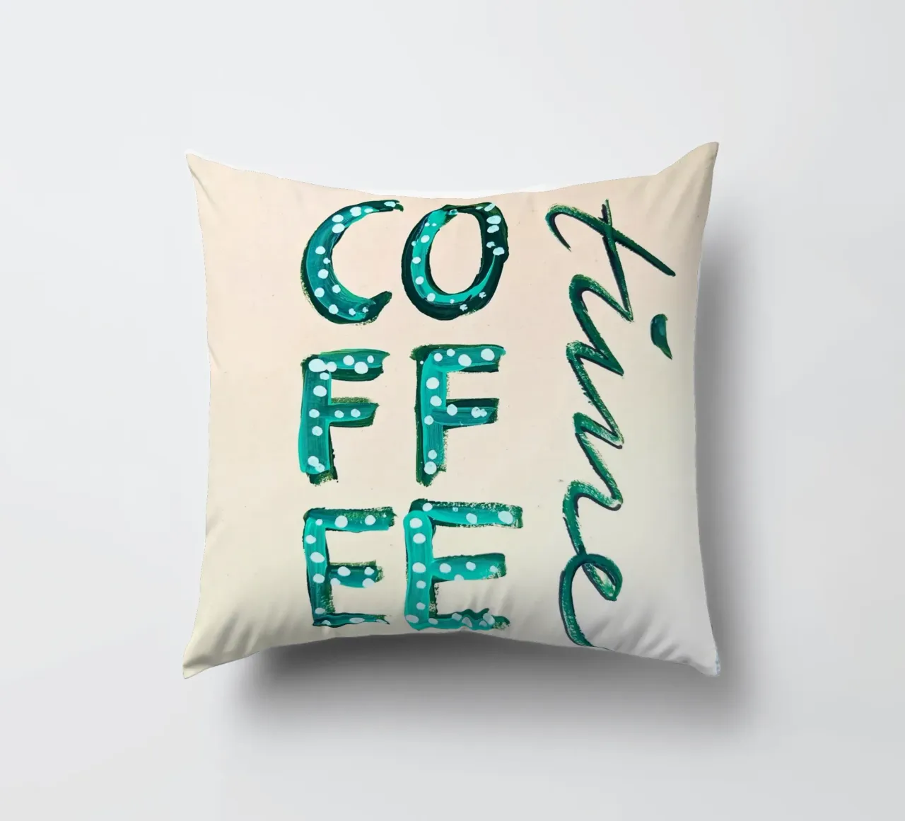 Coffee Time decorative cushion by sum2proveDesign