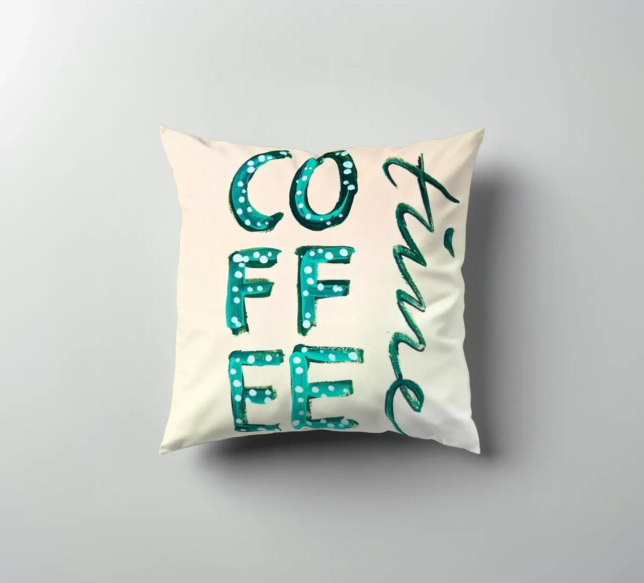 Coffee Time decorative cushion by sum2proveDesign
