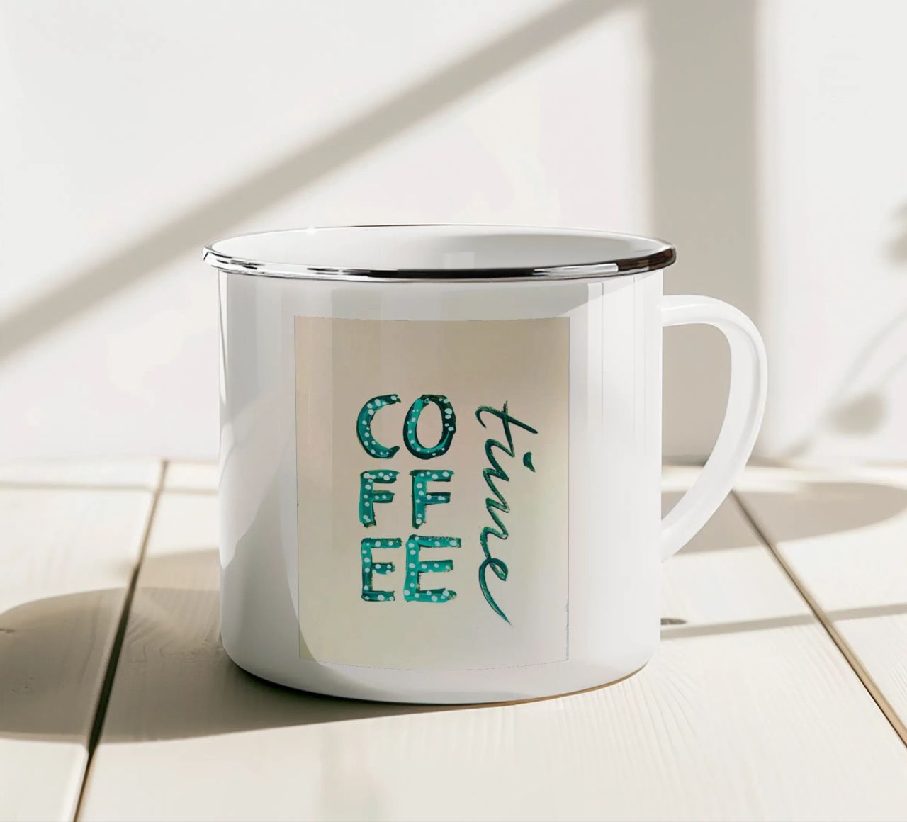 Coffee Time tazza in smalto da sum2proveDesign