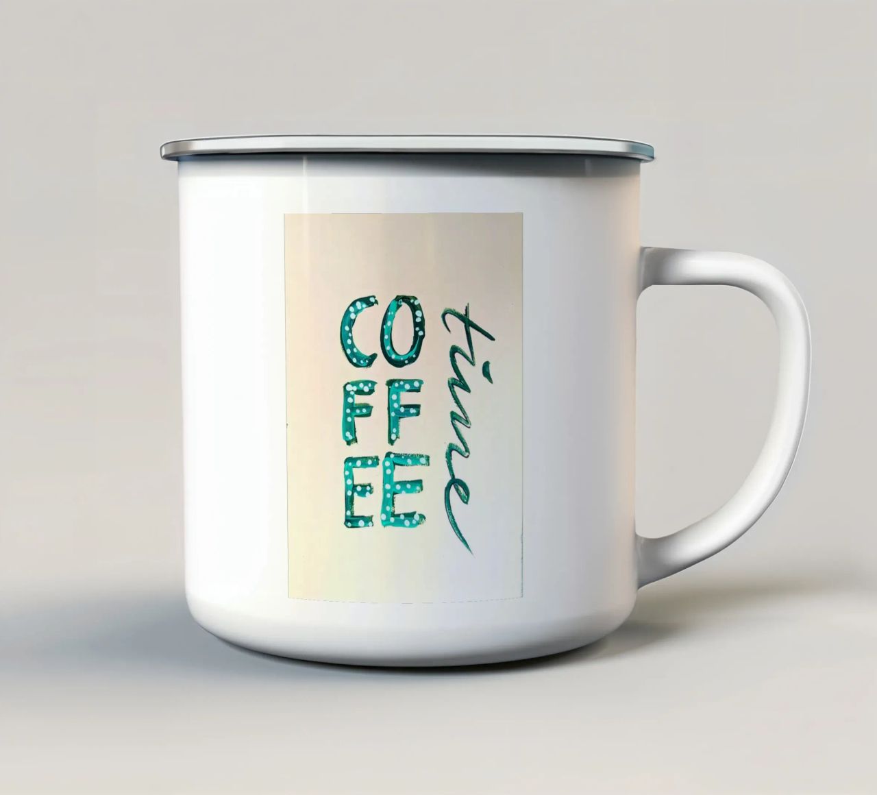 Coffee Time tazza in smalto da sum2proveDesign