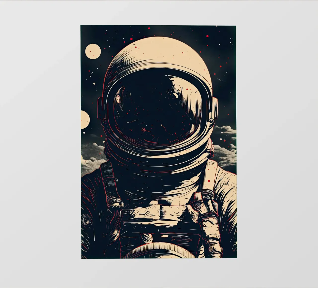 Astronauta pellicola backlit da Imagine