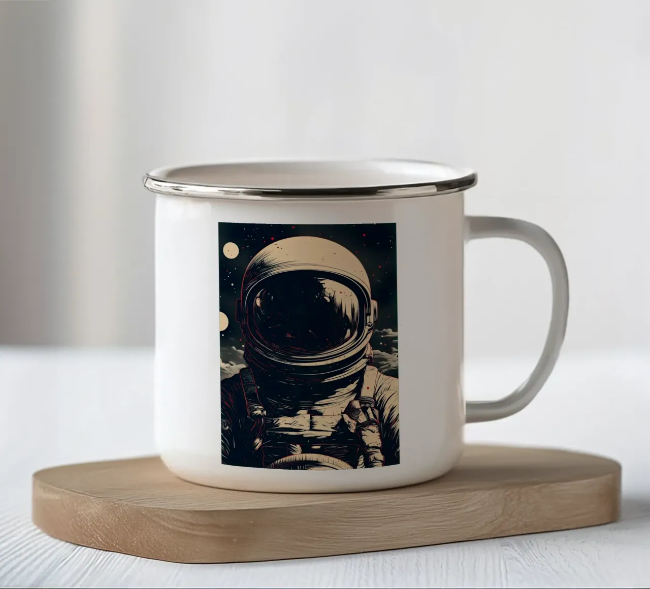 Astronauta tazza in smalto da Imagine