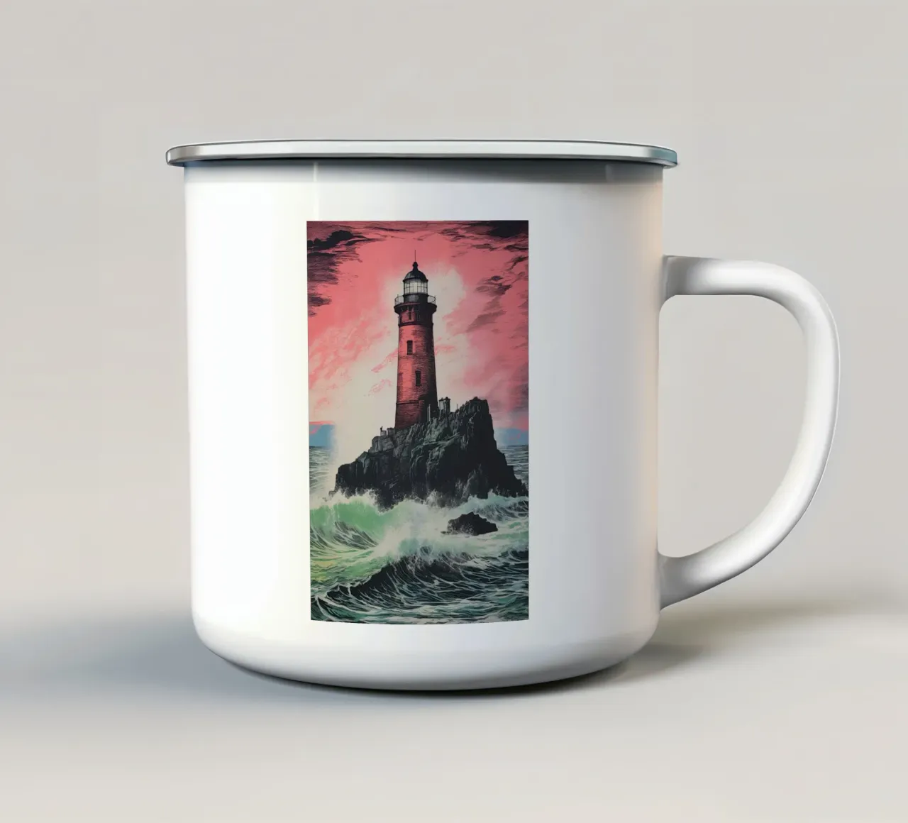 Faro tazza in smalto da Imagine