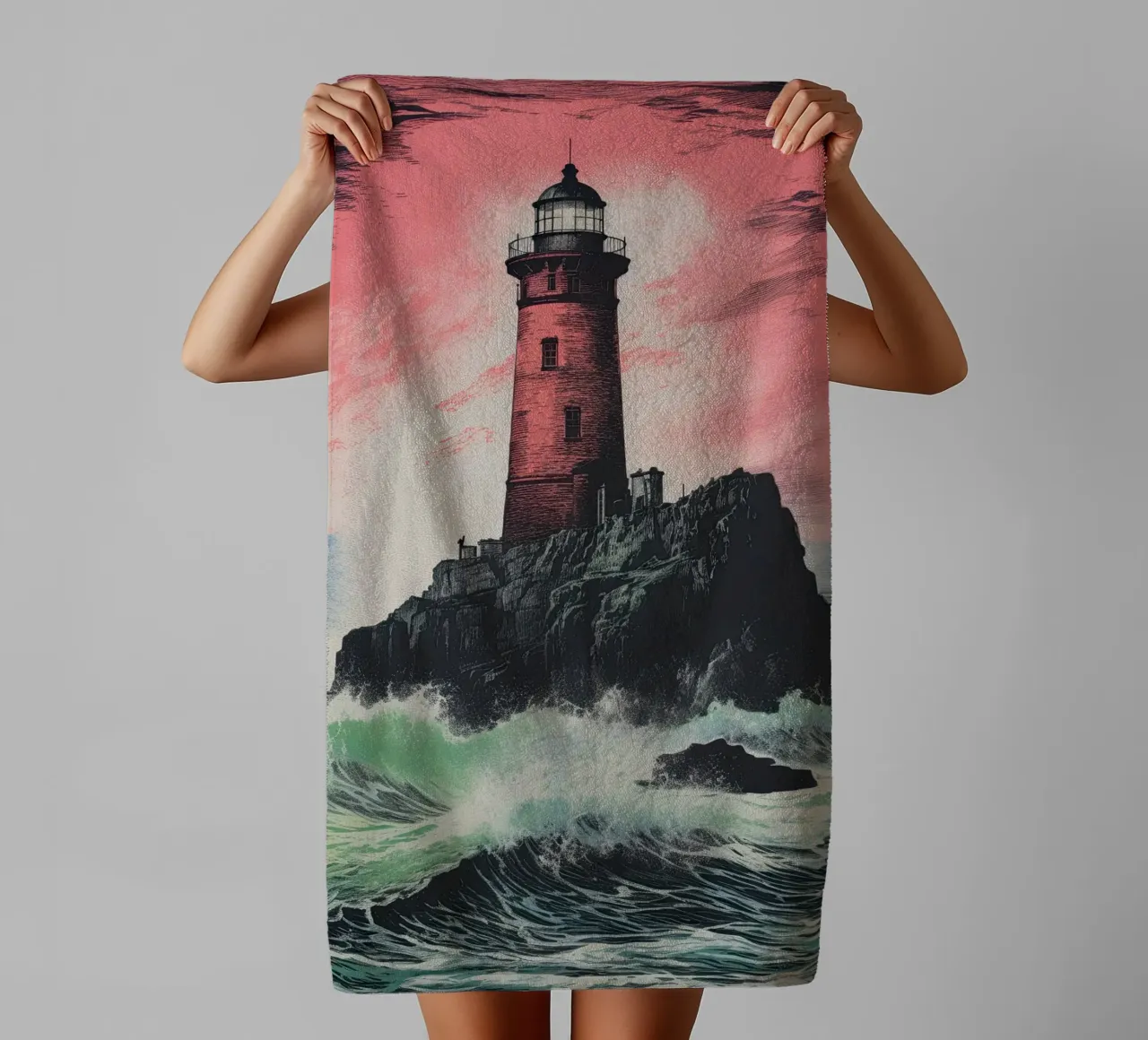 Faro asciugamano da bagno da Imagine