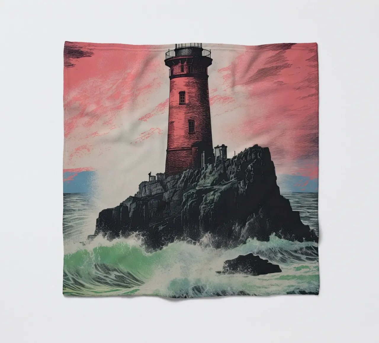 Lighthouse fleece blanket by Imagine