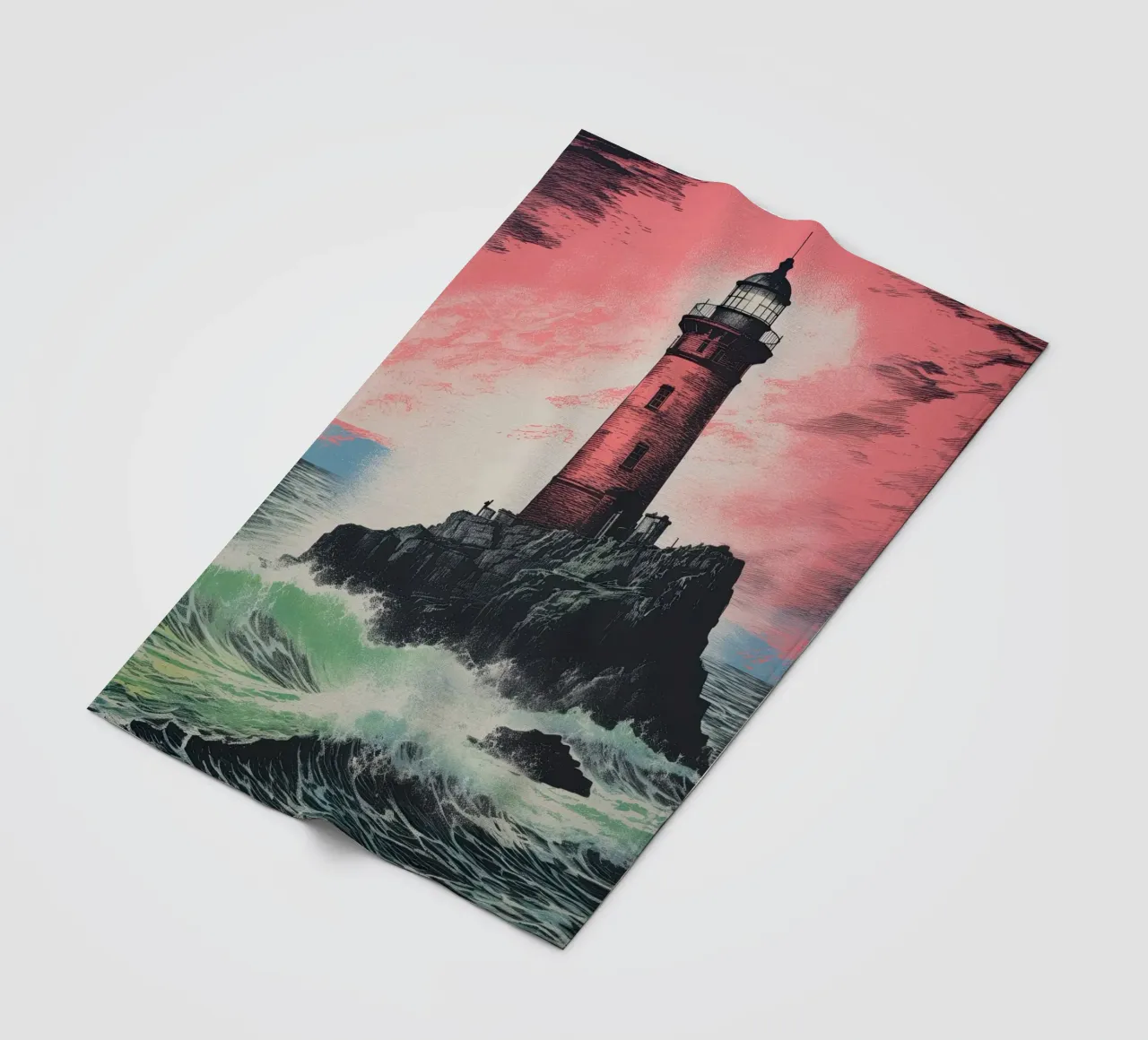 Lighthouse fleece blanket by Imagine