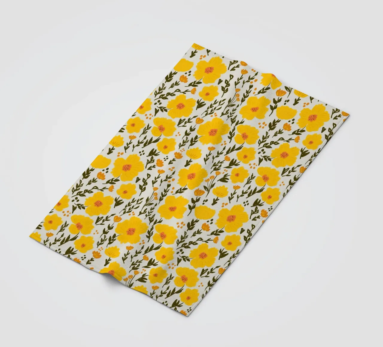 Sunny Meadow – Butterblumenzauber fleecedeken van Petra Lang