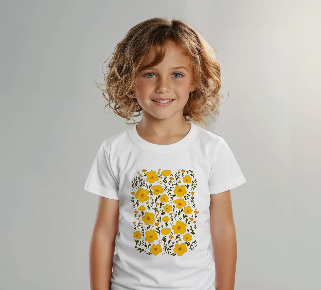 Sunny Meadow – Butterblumenzauber kids t-shirt by Petra Lang