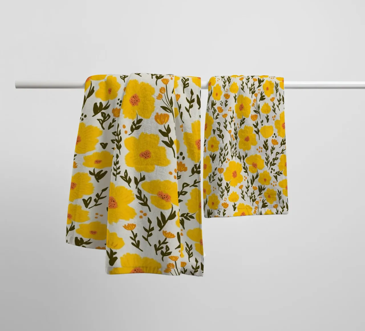 Sunny Meadow – Butterblumenzauber asciugamano da bagno da Petra Lang