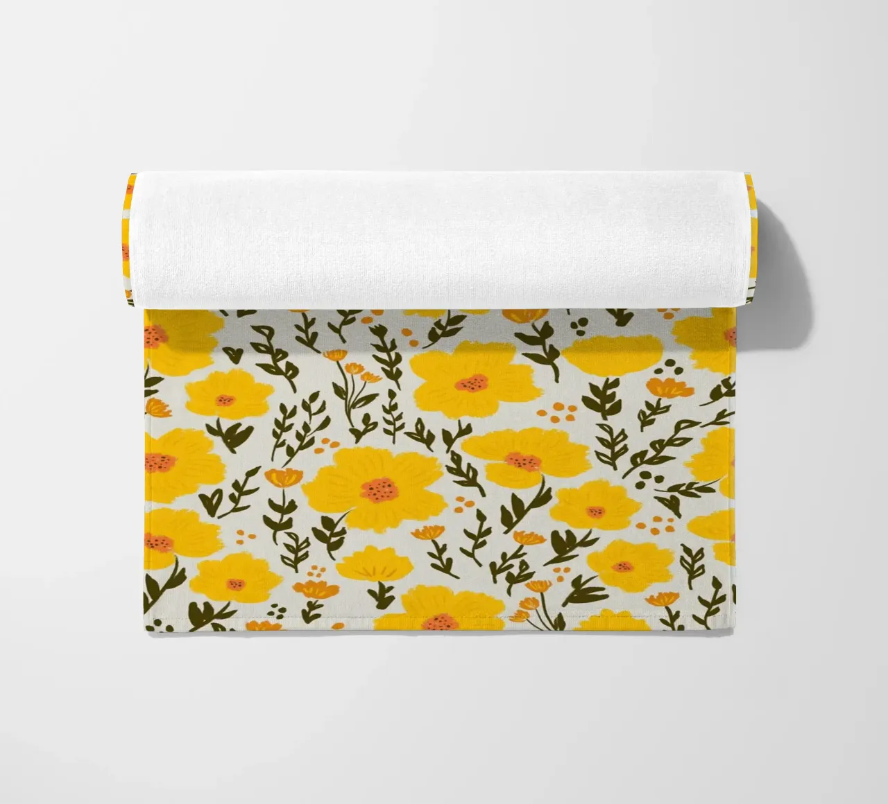 Sunny Meadow – Butterblumenzauber beach towel by Petra Lang