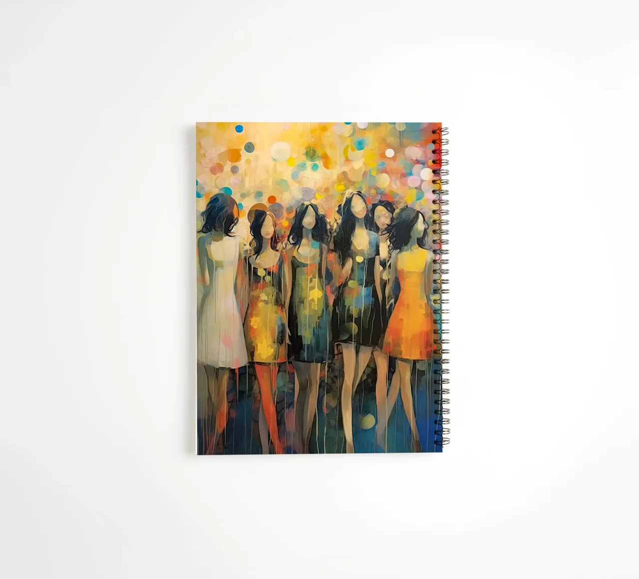 Dames abstract spiral notebook by Imagine