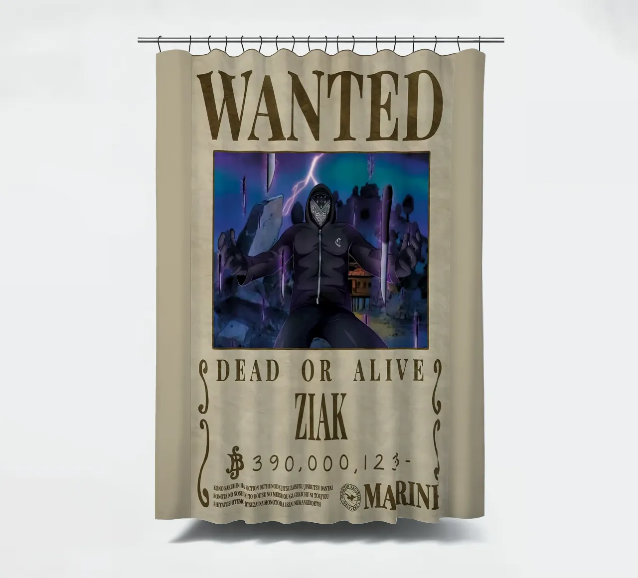 gesucht oder ziak Duschvorhang von Collins Shop