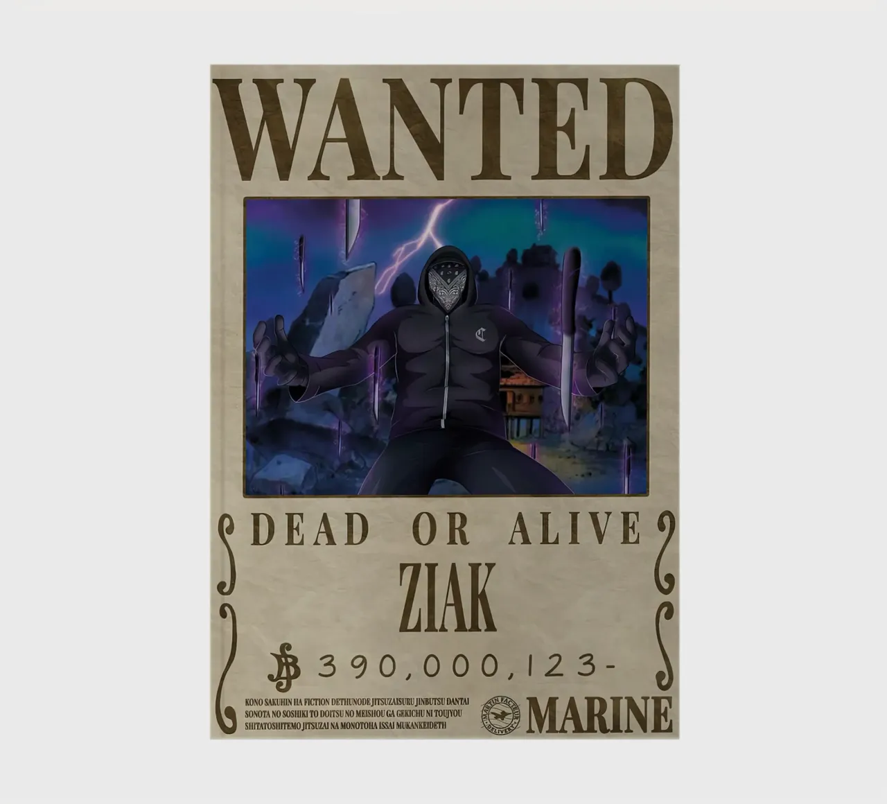 wanted or ziak notebook by Collins Shop