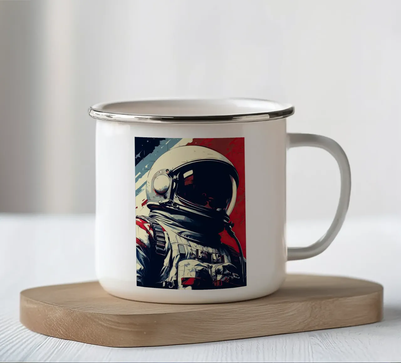 Astronaut enamel mug by Imagine