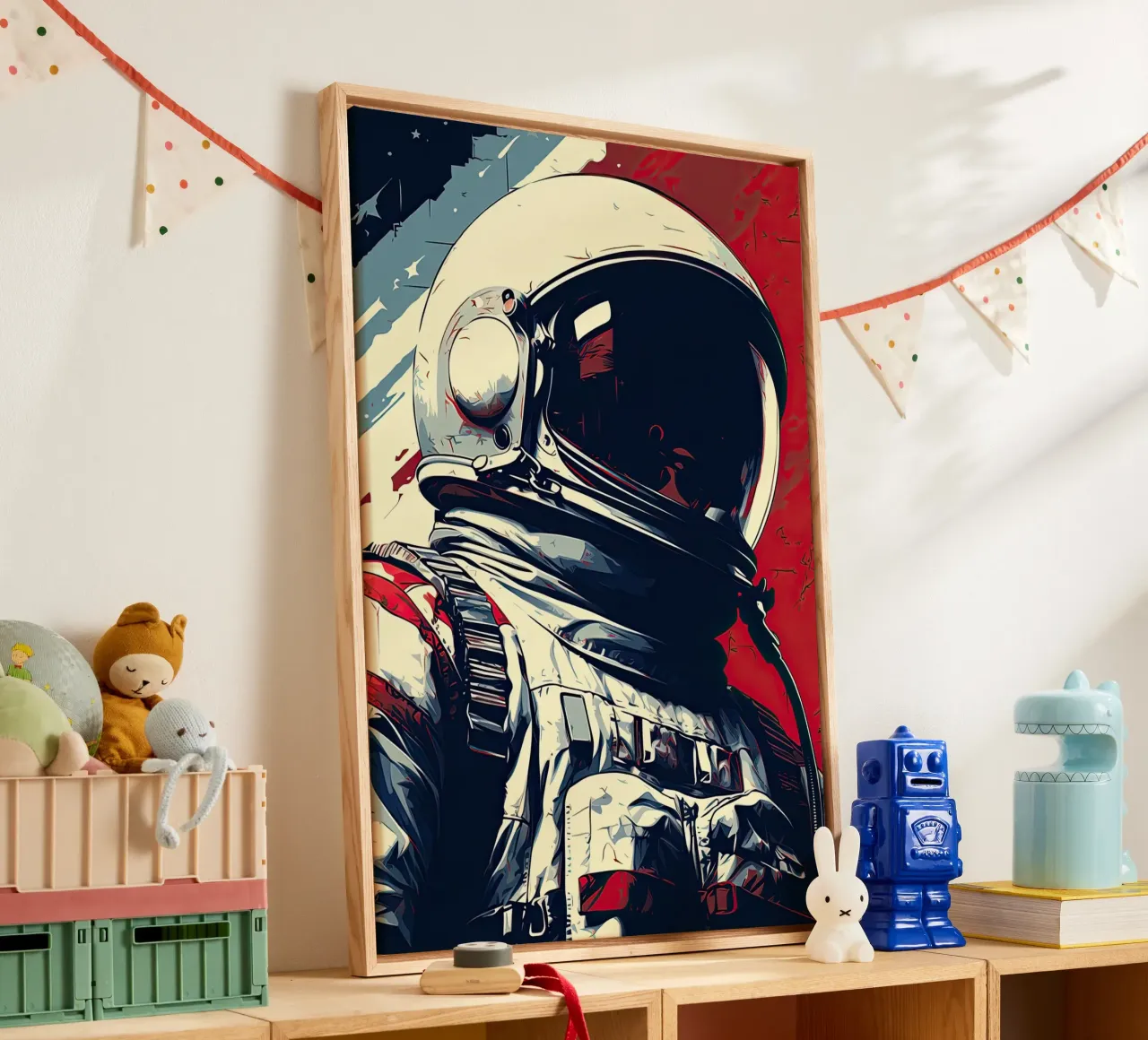 Astronauta tela con Cornice a cassetta da Imagine