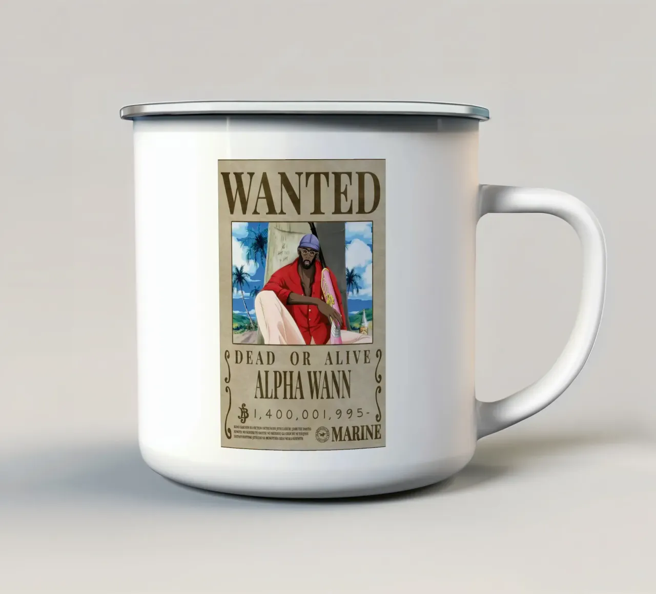 ricercato alfa wann tazza in smalto da Collins Shop