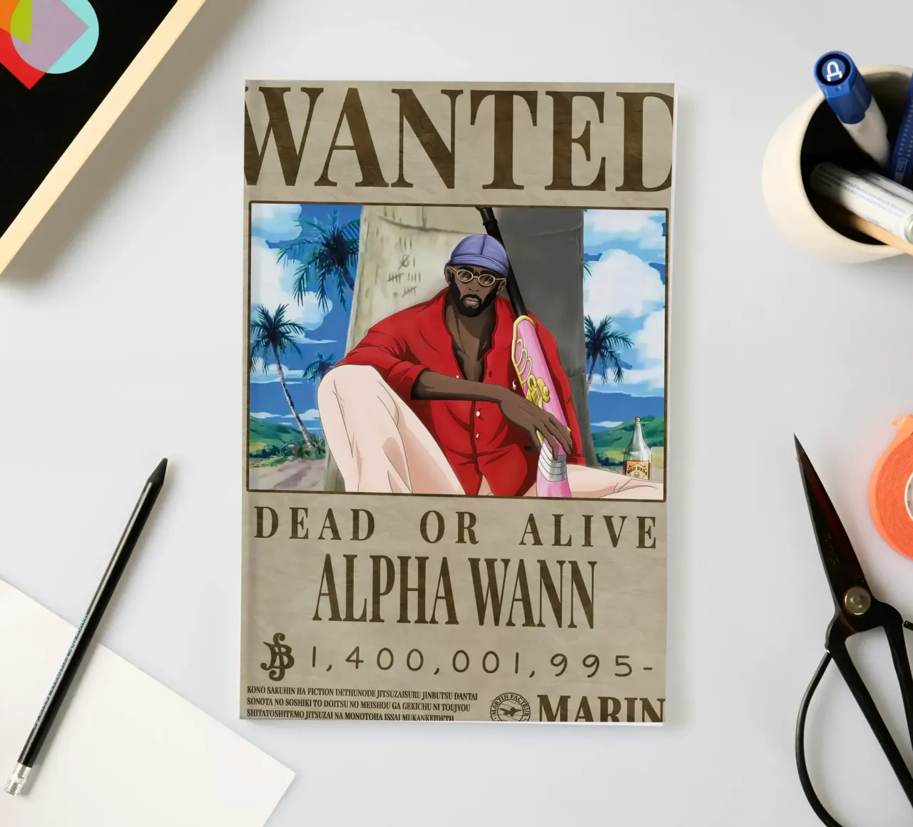 wanted alpha wann notebook by Collins Shop