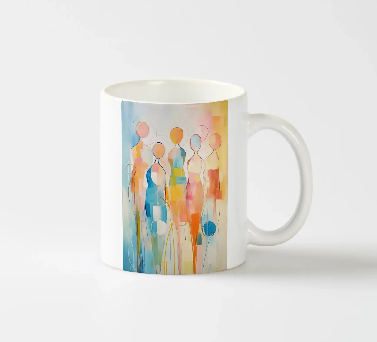 Mensas astratto tazza in ceramica da Imagine