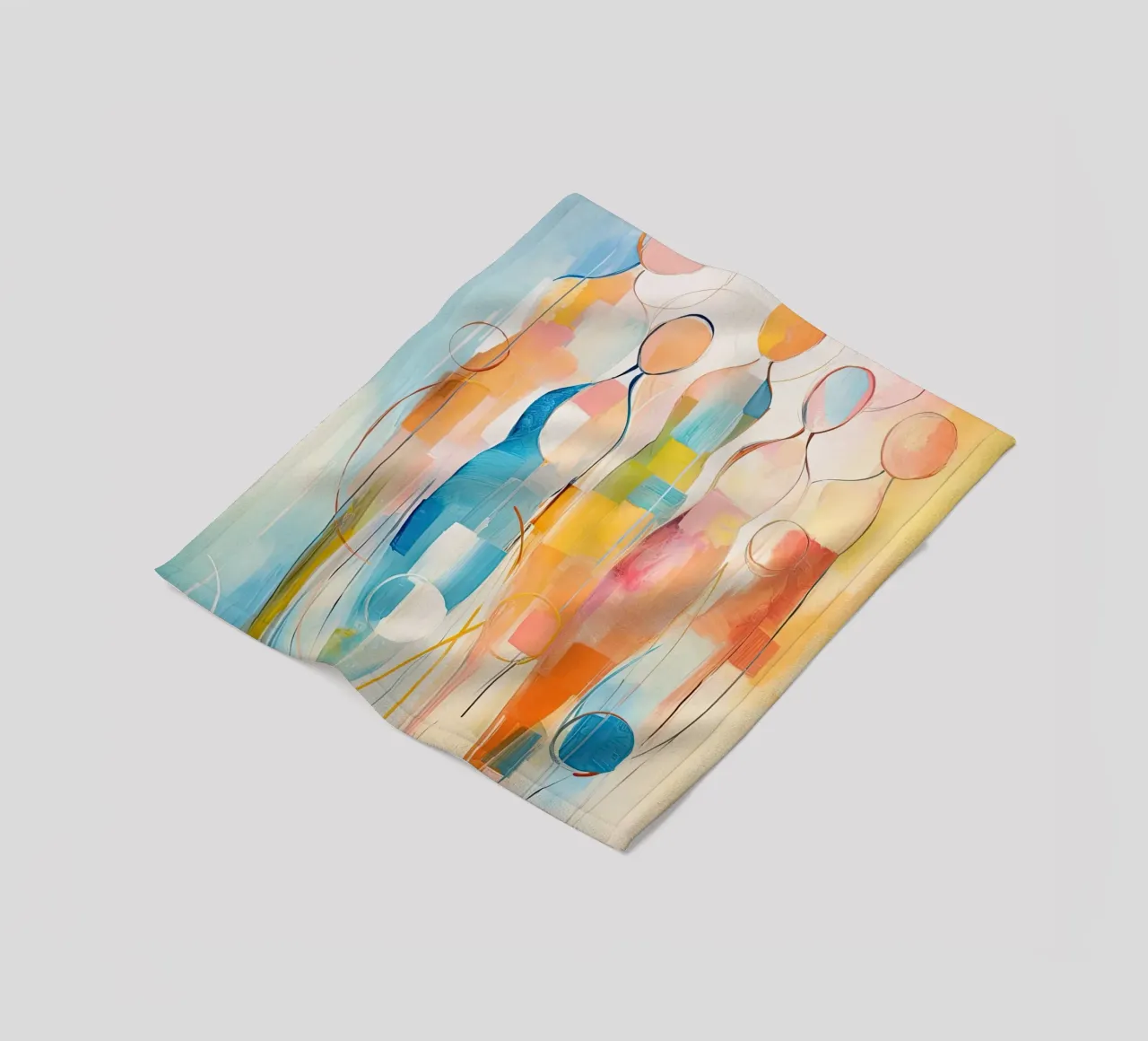 Mensen abstract Fleecedecke von Imagine