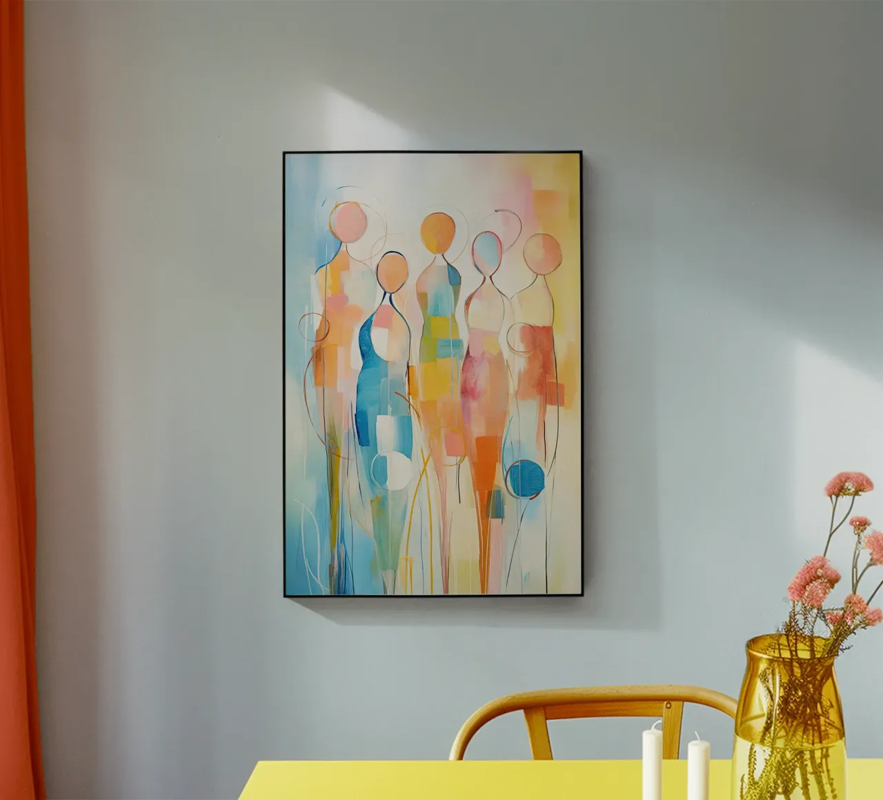 Mensen abstract Acryl-Glas von Imagine
