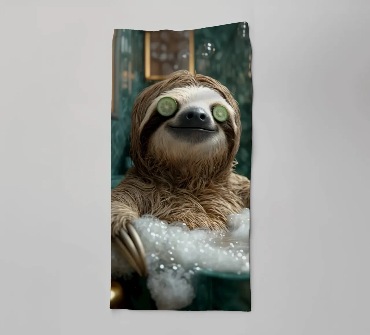 Benessere e relax del bradipo asciugamano da bagno da SlothStella