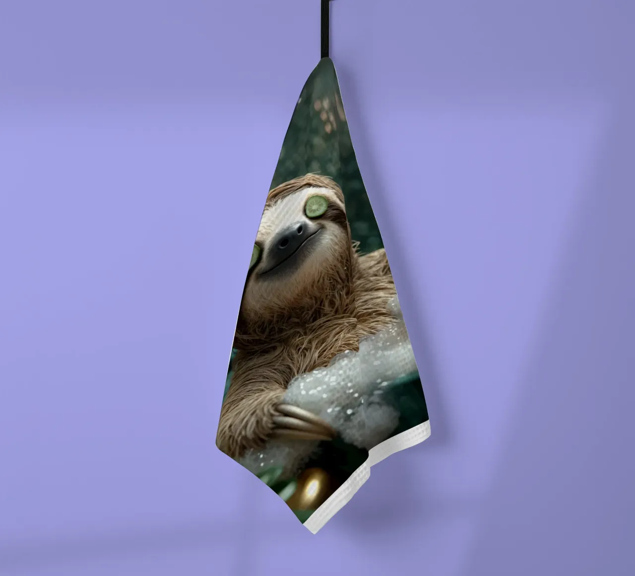 Benessere e relax del bradipo canovaccio da cucina da SlothStella