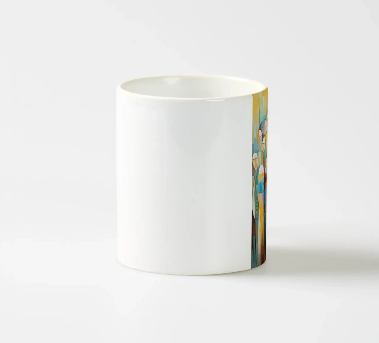 Mensen abstract Keramik Tasse von Imagine