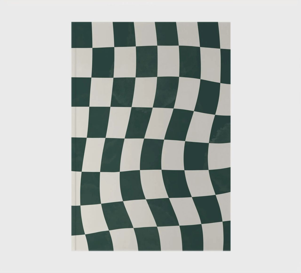 Damier vert et beige Notizbuch von Sixmai