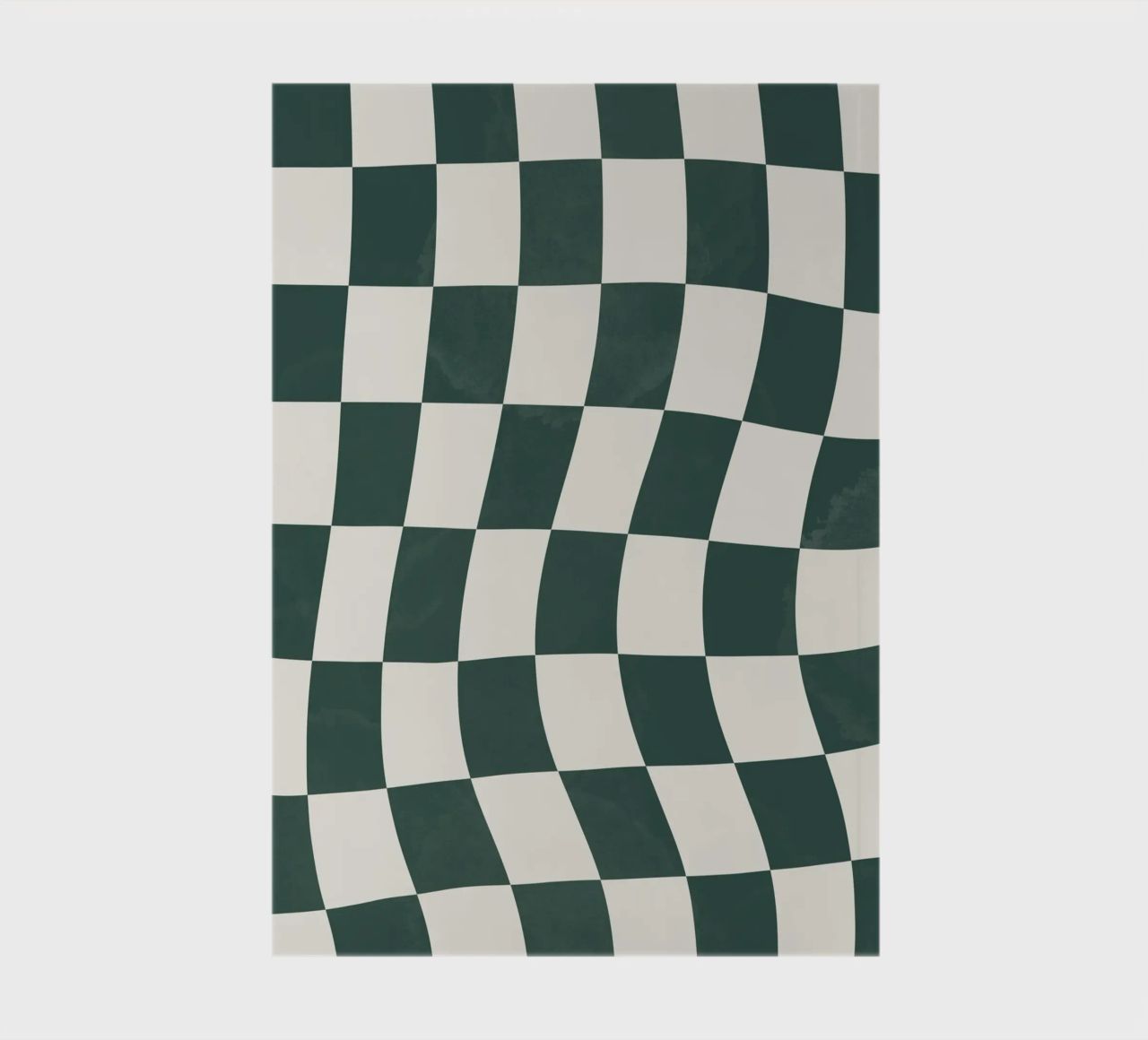 Damier vert et beige Notizbuch von Sixmai
