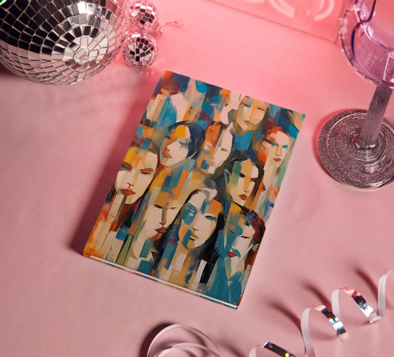 Abstract faces notebook by Imagine