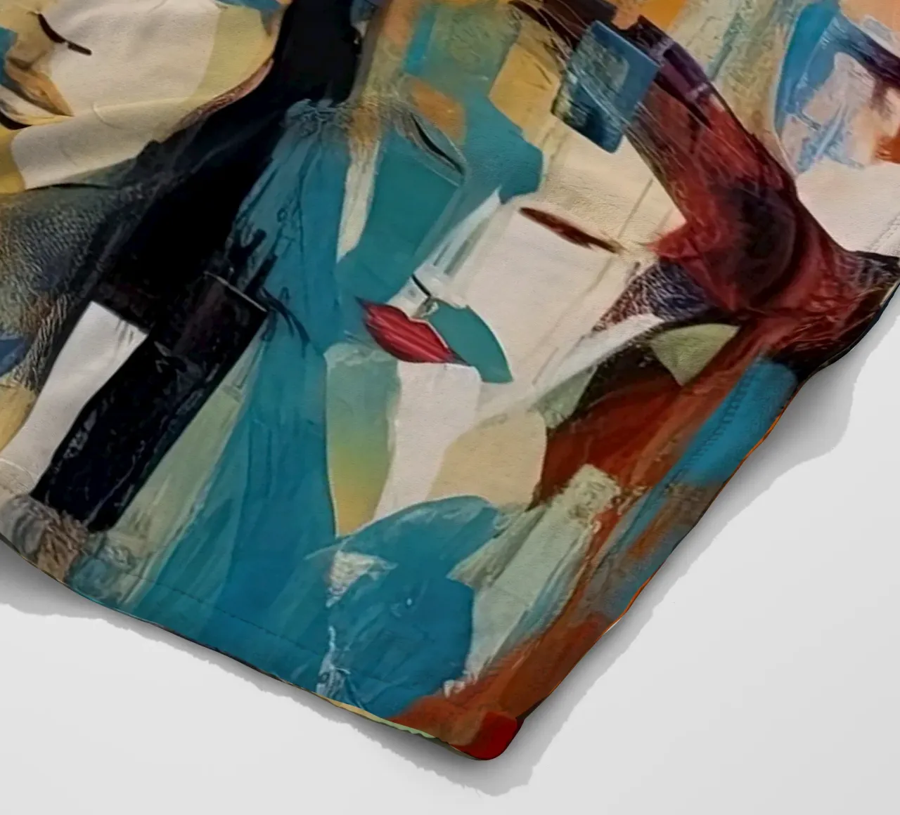 Volti astratti coperta in pile da Imagine
