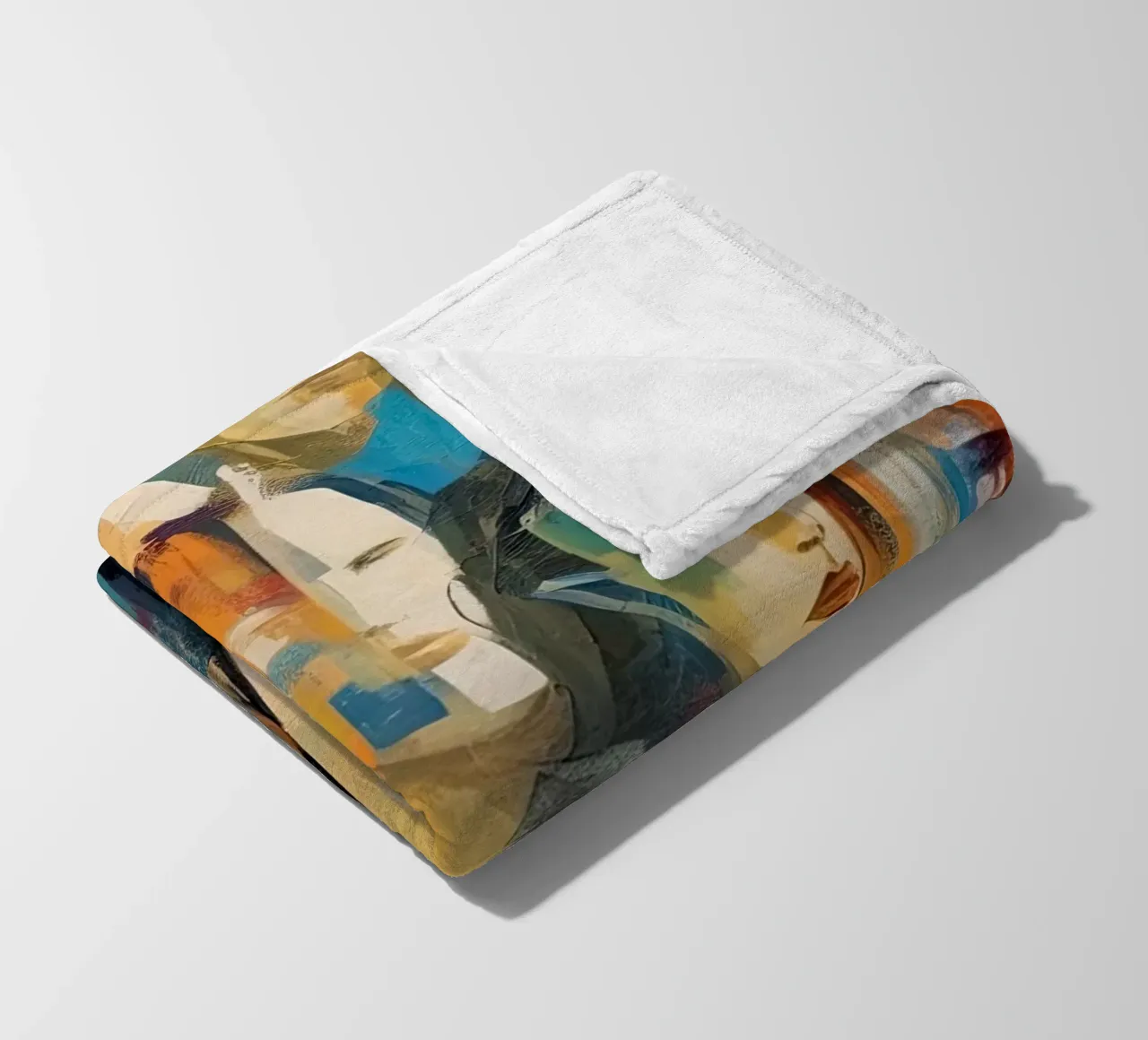 Volti astratti coperta in pile da Imagine